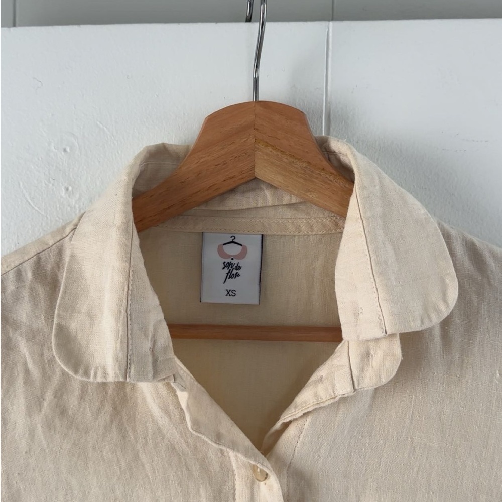 Sondeflor Fitted Sophie Top with Detachable Collar - Picture 3 of 3